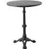 Cafe Round Side Table - Black, Marble
