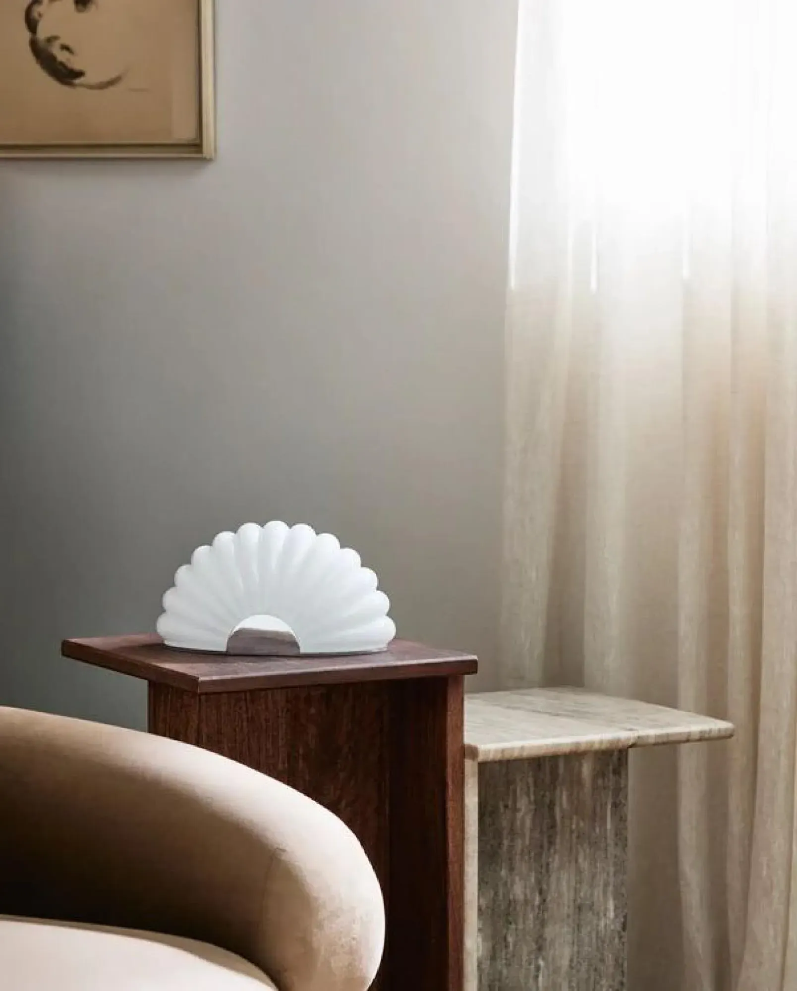 Chia Metal Lamp - Chrome