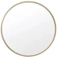 Curlew Round Wall Mirror - Brass, Metal