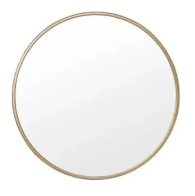 Curlew Round Wall Mirror - Brass, Metal image