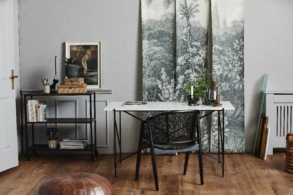 Dee Desk - White, Marble