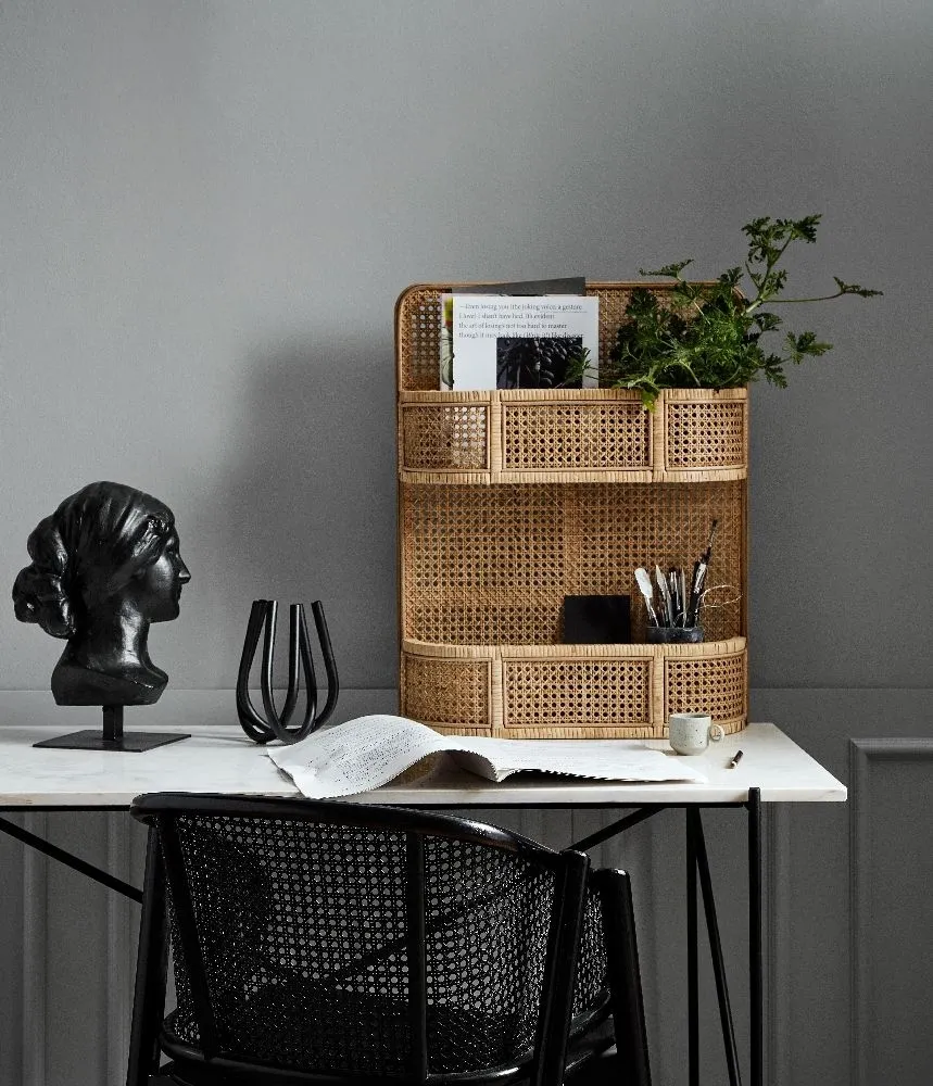 Dee Desk - White, Marble