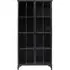 Downtown 2 Door Display Cabinet - Black