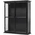 Downtown Small 2 Door Display Cabinet - Black