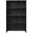 Downtown Wide 2 Door Display Cabinet - Black