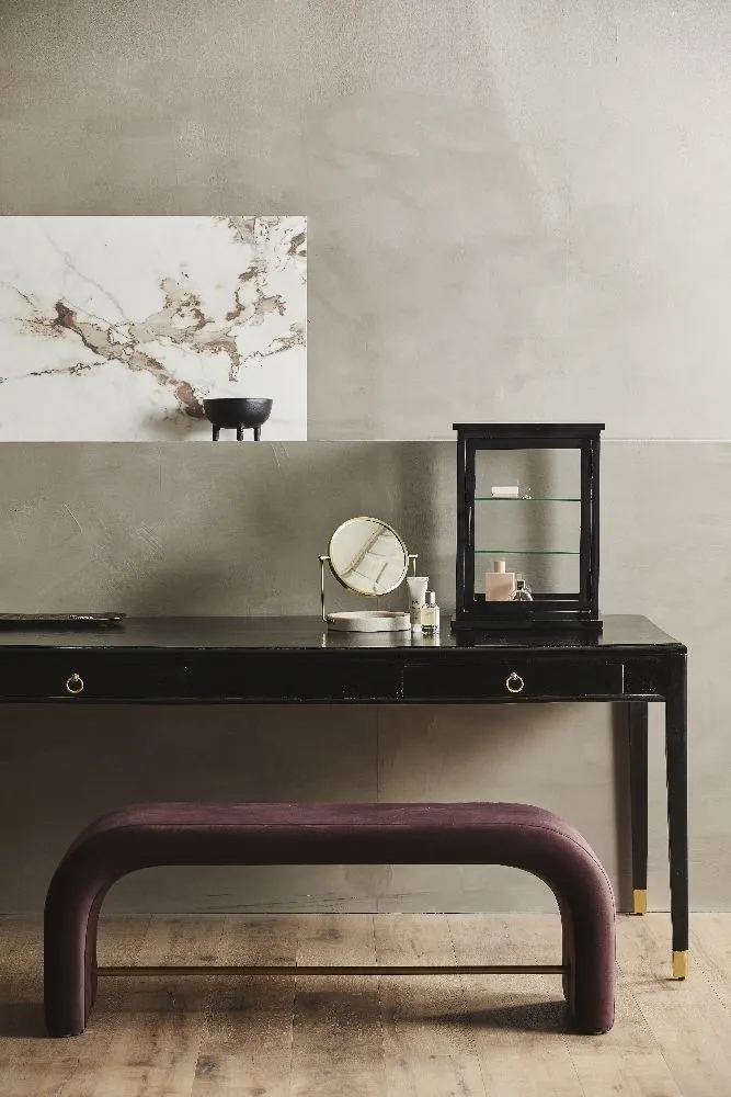 Ems Desk - Black, Mango Wood