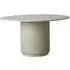 Erie 4 Seater Round Dining Table - White, Marble