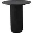 Erie Round Cafe Table - Black, Marble