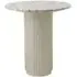Erie Round Cafe Table - Ivory, Marble