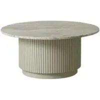 Erie Round Large Coffee Table - Ivory, Marble