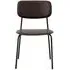 Esa Dining Chair Set of 2 - Brown, Faux Leather