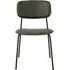 Esa Dining Chair Set of 2 - Green, Faux Leather