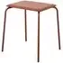 Esa Metal Stool - Rust Red