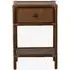 Hayes Rattan Side Table - Brown