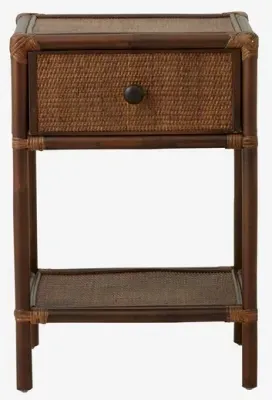 Hayes Rattan Side Table - Brown image