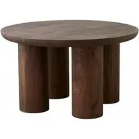 Helin Round Coffee Table - Dark Brown