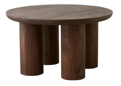 Helin Round Coffee Table - Dark Brown image