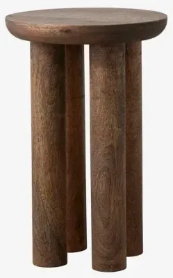 Helin Side Table - Dark Brown, Mango Wood image