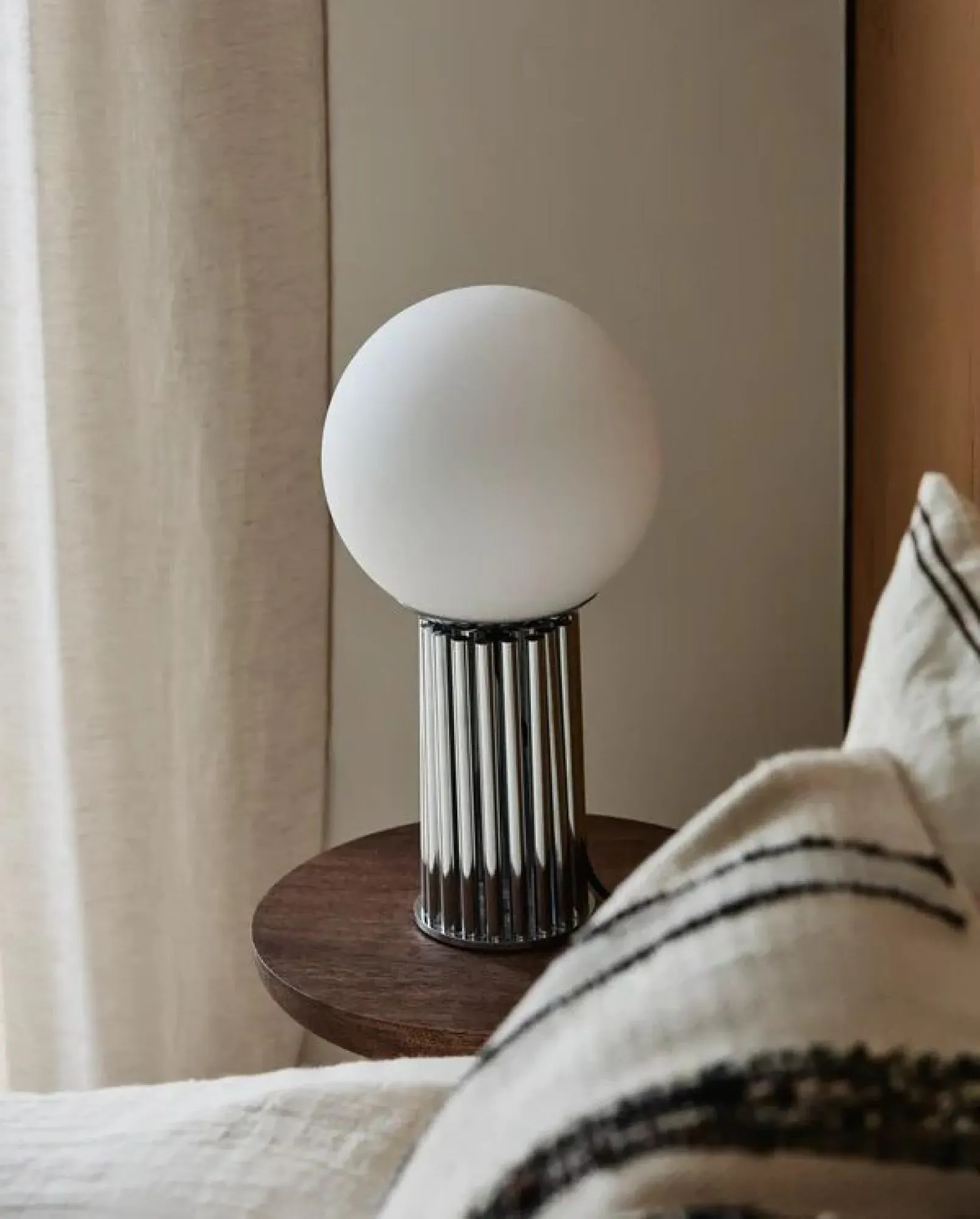 Hermod Table Lamp - Chrome, Metal