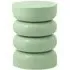 Jubba Round Side Table - Light Green, Metal