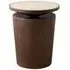 Kwando Round Side Table - Walnut, Mango Wood