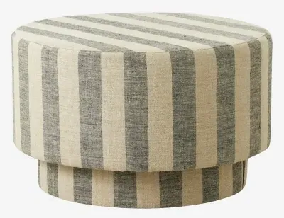 Ladoga Fabric Pouf - Natural image