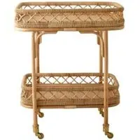 Liri Rattan Trolley - Natural