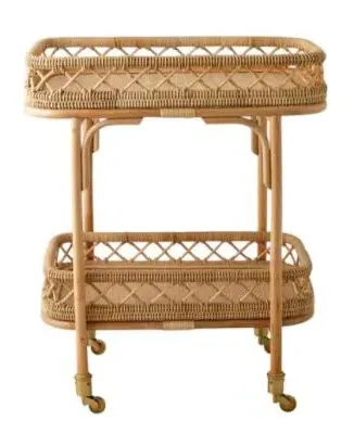 Liri Rattan Trolley - Natural image