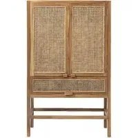 Merge 2 Door Tall Hall Cabinet - Natural, Rattan