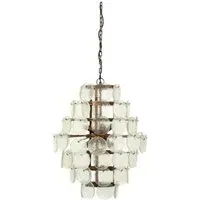 Metal Large Hanging Lamp - Glass