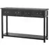 Moss 2 Drawer Console Table - Black, Mango Wood