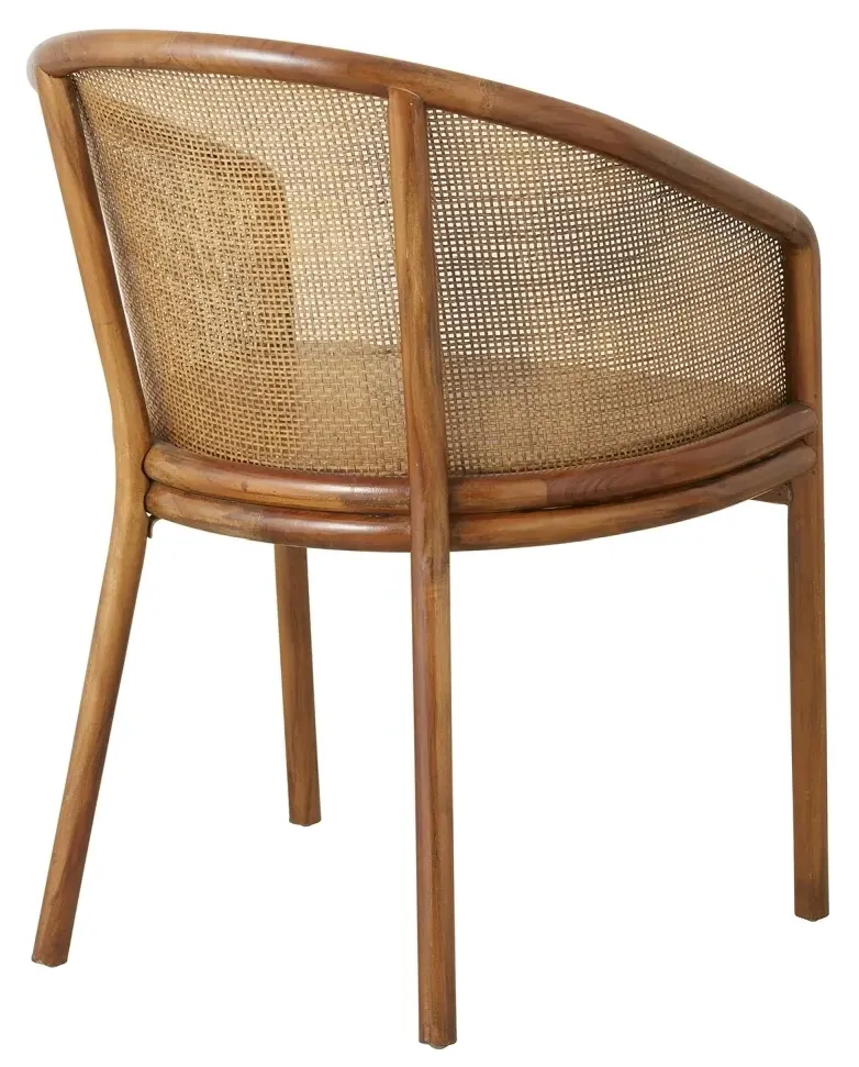 Mosso Rattan Dining Chair Set of 2 - Light Brown