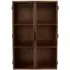 Nango 2 Door Wall Cabinet - Dark Brown, Mango Wood