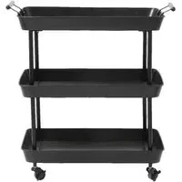 NORDAL Trolley Table - Black
