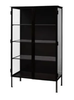 Oregon 2 Door Cabinet - Black, Metal image
