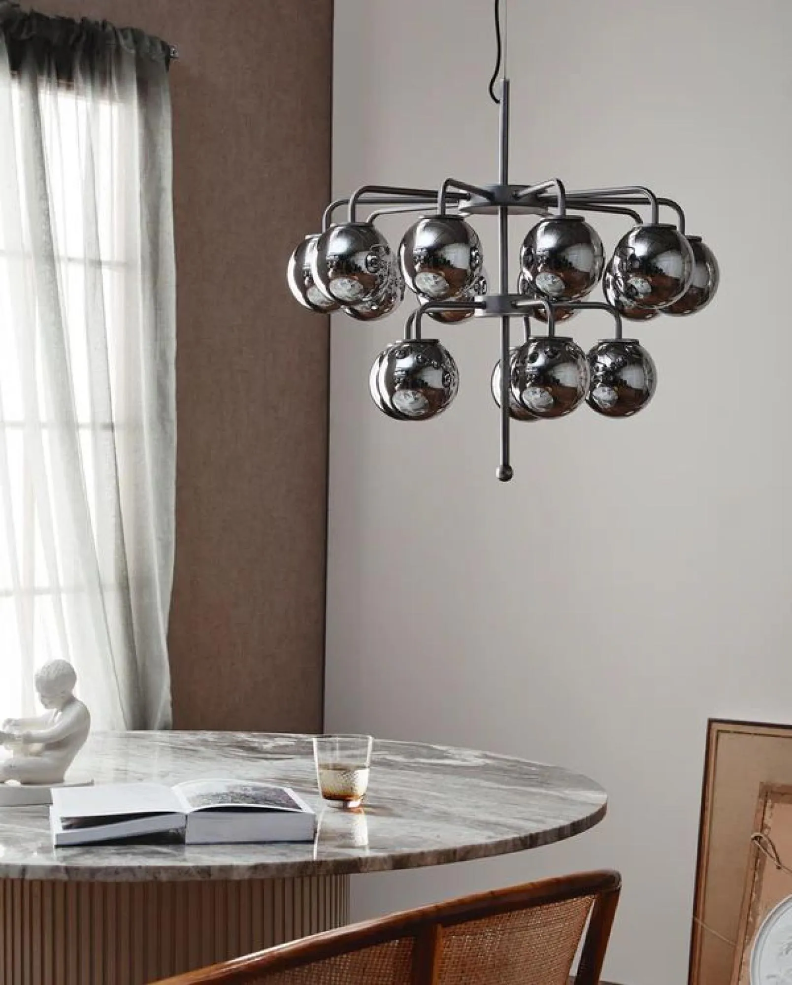 Palma Chandelier - Metallic