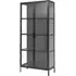 Phoenix 2 Door Glass Display Cabinet - Black