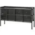 Portland 8 Drawer Console Table - Black