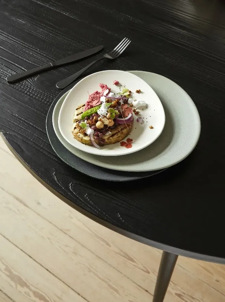 Round Dining Table - Black, Gold