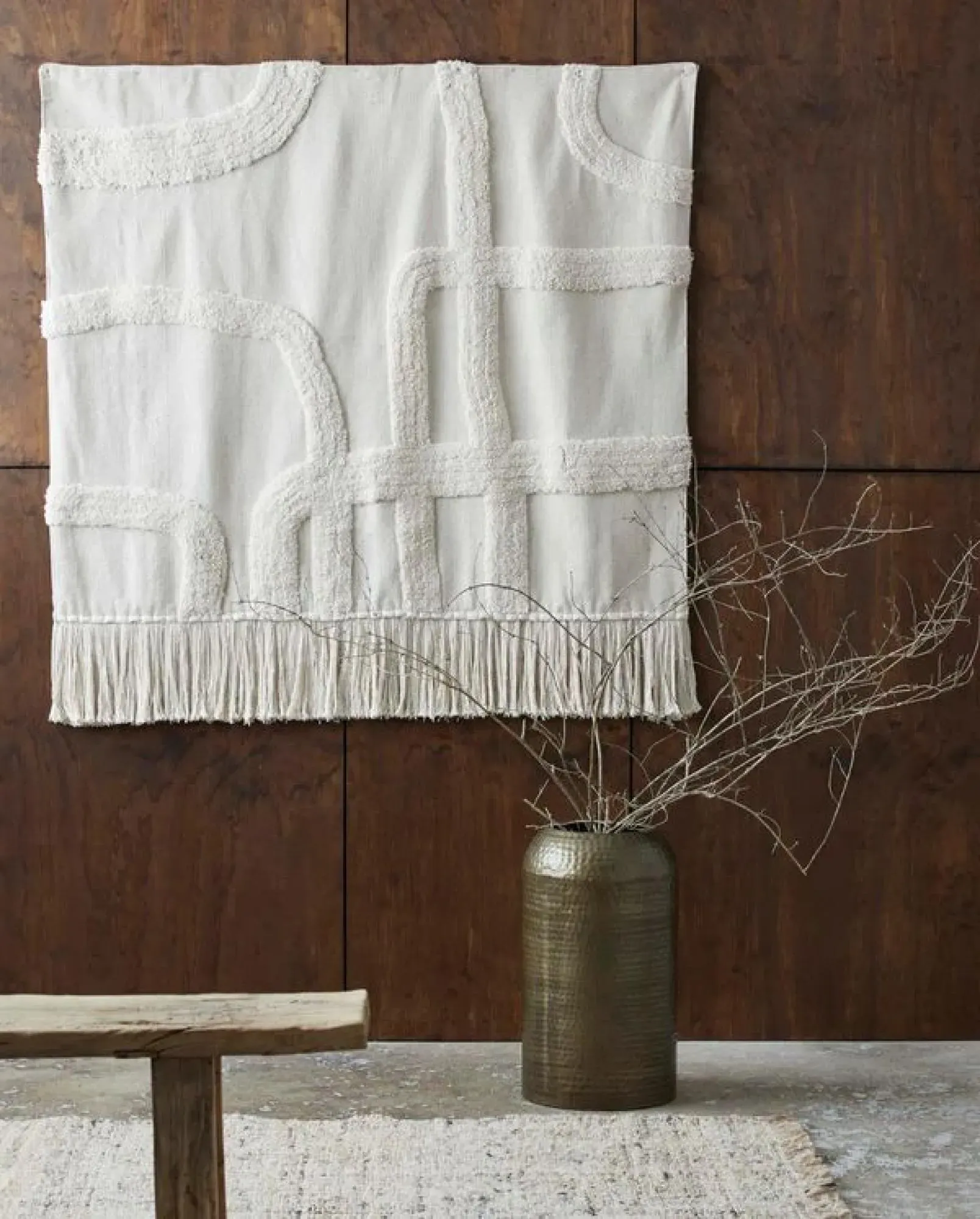 Sewa Round Side Table - Brass, Metal