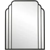 Skylark Wall Mirror - Black, Metal