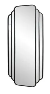 Skylark Wall Mirror - Black, Metal