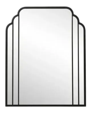 Skylark Wall Mirror - Black, Metal image