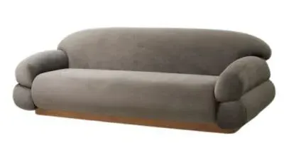 Sof 3-Seater Sofa - Warm Grey, Fabric image