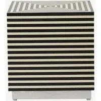 Taura Square Coffee Table - Black and White