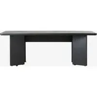 Tisza 8 Seater Dining Table - Black, Oak Veneer
