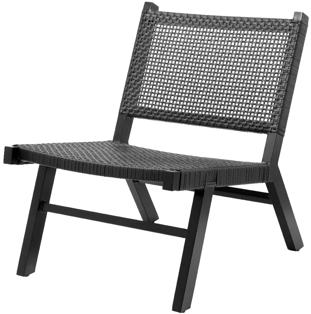 Vasai Garden Lounge Chair - Black