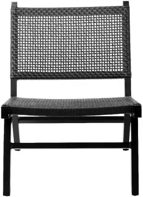 Vasai Garden Lounge Chair - Black image