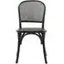 Wicky Dining Chair Set of 2 - Black, Rattan
