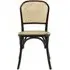 Wicky Dining Chair Set of 2 - Black, Rattan